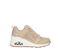 Skechers Women's UNO Wedge Sneaker, Natural, 6.5 UK