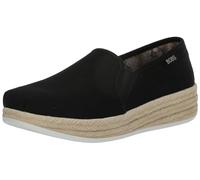 Skechers Women's Urban Highlites. Espadrille Slip On. Platform, Black, 6 UK