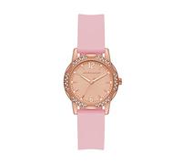 Skechers Women's Vanowen Quartz Metal and Silicone Three-Hand Analog Watch, Blush
