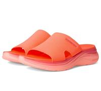 Skechers Women's Vapor Foam Coastal Sunset Slide Sandals, Orange Multi, 8 UK