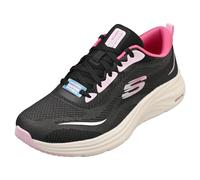 Skechers Women's Vapor Foam Smooth Ride Sneaker, Black Knit/Multi Trim, 6 UK