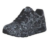 Skechers Women's Vexx: Uno-Process Sketch Sneaker, Black/White, 7