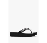 SKECHERS Womens Vinyasa Butterfly Kiss Black Flip Flops Size: 38, C