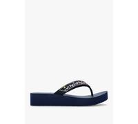 SKECHERS Womens Vinyasa Butterfly Kiss Navy Flip Flops Size: 40, Co