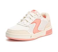 Skechers Women's Viper Court Classic Sneaker, Off White Leather/Textile/Synthetic/Pink T, 5 UK