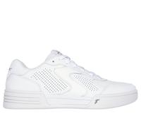 Skechers Women's Viper Court Classic Sneaker in White, Size 8 | Leather/Synthetic/Textile