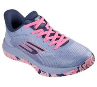 Skechers Women's Viper Court Pro 2.0 Sneaker in Gray/Lavender, Size 3 | Synthetic/Textile, Arch Fit