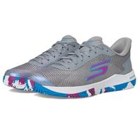 Skechers Women's Viper Court PRO 2.0 Sneaker, Gray Synthetic/Textile/Multi Trim, 4 UK