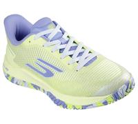Skechers Women's Viper Court Pro 2.0 Sneaker in Lime/Lavender | Synthetic/Textile, Arch Fit