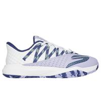 Skechers Women's Viper Court Rally Sneaker, White Leather/Purple Mesh, 8 UK