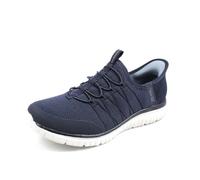 Skechers Women's Virtue Glow Sneaker, Navy, 6 UK
