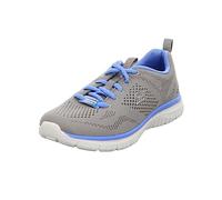 Skechers Women's Virtue Kind Favor Trainers, Gray Mesh/Blue Trim, 5.5 UK