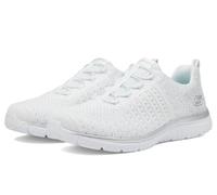Skechers Women's Virtue-Lucent Sneaker, White/Silver=WSL, 2 UK