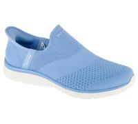 (8) Skechers Virtue-sleek Vegan Womens Slip On Trainers in Periwinkle