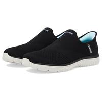 Skechers Women's Virtue Sleek Slip-On Sneakers, Black Knit, 5 UK
