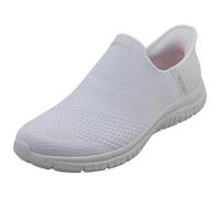 Skechers Women's Trainers Virtue Sleek, Vegan Slip-On, White Knit, UK 8