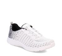 Skechers Women's Virtue Sneaker, White Black, 6.5 UK