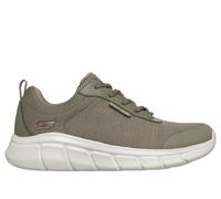 Skechers Women's Waterproof: BOBS Sport B Flex - Flex Proof Sneaker in Olive, Size 4.5 | Textile/Synthetic