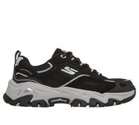 Skechers Women's Waterproof: D'Lites Hiker - Echo Lake Sneaker in Black, Size 6 | Leather/Synthetic/Textile