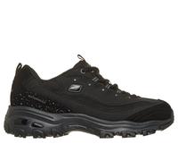 Skechers Women's Waterproof: D'Lites - Misty Glow Sneaker in Black, Size 3.5 | Leather/Synthetic/Textile