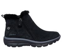Skechers Women's Waterproof Relaxed Fit: Easy Going - High Zip 2 Boots in Black, Size 4.5 | Leather/Textile