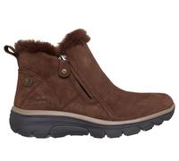 Skechers Women's Waterproof Relaxed Fit: Easy Going - High Zip 2 Boots in Chocolate, Size 3.5 | Leather/Textile