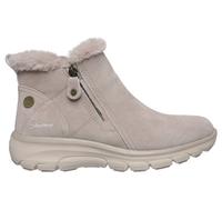 Skechers Women's Waterproof Relaxed Fit: Easy Going - High Zip 2 Boots in Taupe, Size 4 | Leather/Textile