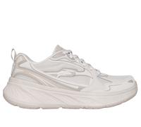 Skechers Women's Waterproof Relaxed Fit: Edgeride - Misty Skies Sneaker in Natural, Size 4 | Leather/Synthetic/Textile