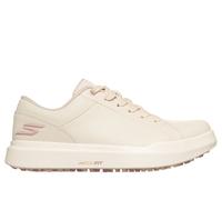 Skechers Women's Waterproof Relaxed Fit: GO GOLF Drive 6 Golf Shoes in Natural, Size 4 | Leather/Synthetic, Arch Fit