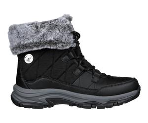 Skechers Women's Waterproof Relaxed Fit: Trego Boots in Black, Size 3.5 | Synthetic/Textile