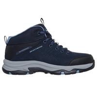 Skechers Women's Waterproof Relaxed Fit: Trego - Trail Destination Boots in Navy Blue/Gray, Size 3 | Synthetic/Textile