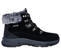 Skechers Women's Trego Snow Worries Hiking Boot, Black Suede/Duraleather/Faux Fur, 3 UK