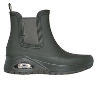 Skechers Women's Waterproof: UNO Rugged - Dancing N The Rain Boots in Olive, Size 4 | Synthetic/Textile