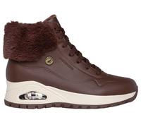 Skechers Women's Waterproof: UNO Rugged - Fall Air 2 Boots in Chocolate, Size 3 | Leather/Textile