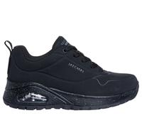 Skechers Women's Waterproof: UNO Rugged - Spotted Terrain Sneaker in Black, Size 6 | Synthetic/Textile