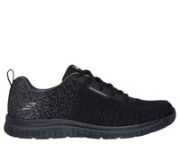 Skechers Women's Waterproof: Virtue - Dryspell Sneaker in Black/Charcoal, Size 4 | Textile/Synthetic, Vegan