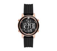 Skechers Women's Westport Digital Black Silicone Watch, Black
