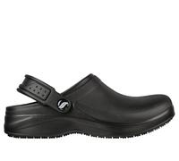 Skechers Women's Work: Arch Fit Riverbound - Pasay SR Shoes in Black, Size 4.5 | Synthetic