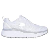 Skechers Women's Work: Max Cushioning Elite SR Sneaker in White, Size 6.5 | Textile, Machine Washable