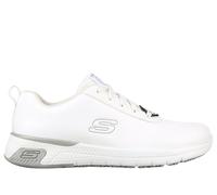 Skechers Women's Work Relaxed Fit: Marsing - Gmina SR Sneaker in White, Size 6.5 | Leather/Synthetic/Textile