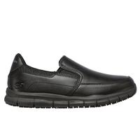 Skechers Women's Work Relaxed Fit: Nampa - Annod SR Slip-On Shoes in Black, Size 5.5 | Synthetic/Textile