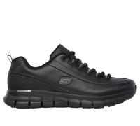 Skechers Women's Sure Track - Trickel Work Shoes,Black Leather,5 UK