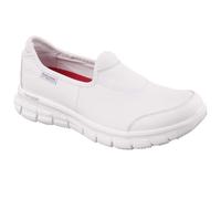 Skechers Work Suretrack Ladies Shoes - White 6