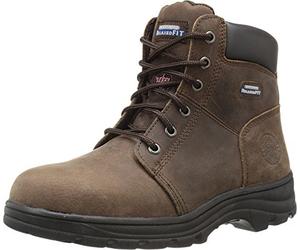 Skechers Women's Workshire Peril Boot Industrial, Dark Brown, 6 UK
