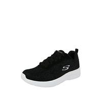 Skechers Women's Zapatillas Deportivas Mujer Floral Lace Up Negro Track Shoe, Black Mesh/White Trim, 3 UK