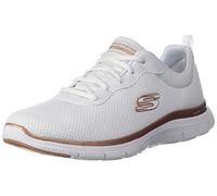Skechers Women's Zapatillas Deportivas Mujer Mesh Lace-Up W Blanco Low-Top Sneakers, 5.5 UK White