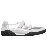 Skechers Women's Zinger Evo - Zen Daze Shoes in Silver, Size 4 | Leather/Synthetic/Textile