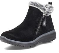 Skechers Women's Zip Bootie, Black, 4.5 UK Wide