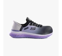 Skechers Women's Tilido Ombray Construction Boot, Black/Purple, 6 UK