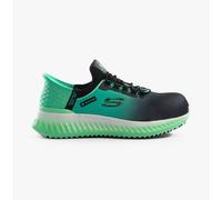 Skechers Work 108152EC TILIDO - OMBRAY Womens Safety Trainers Black/Teal - Blue - UK 5
